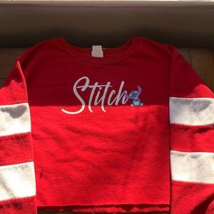 Large Disney crop stitch sweater